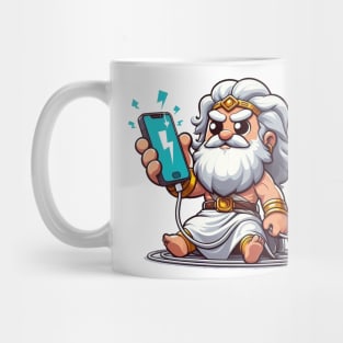 Zeus Charging a Phone Mug